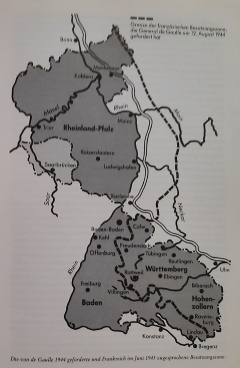 Grenze der Besatzungszone in Deutschland